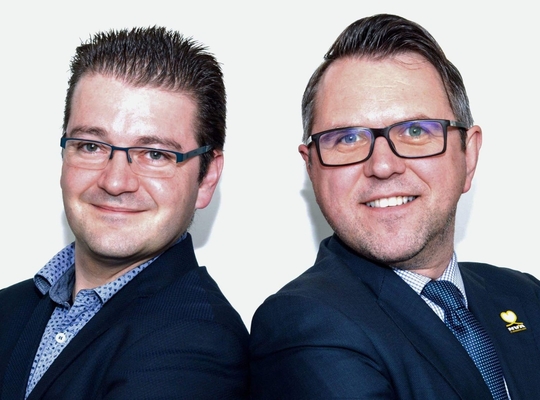 Voorzitter Kris Mercken en Ondervoorzitter Peter Janssens Kris en Peter